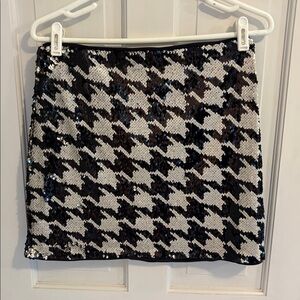 Flying Tomato Black sequin  Mini Skirt size large like new